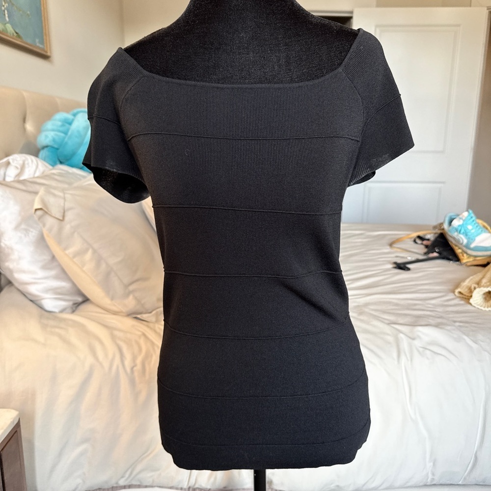 Vivienne Tam Classic Black off the shoulder Blouse